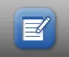 icon of a sheet of paper and a pen