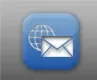 icon of an envelope and globe